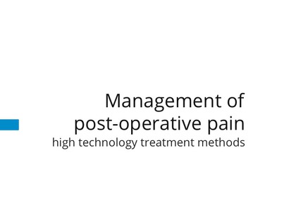 Post-op pain management hi-tech preview